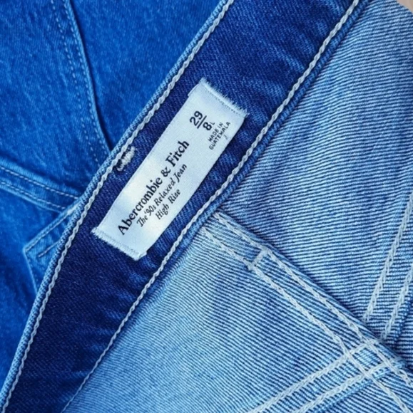 Abercrombie Carpenter 90s Relaxed Cargo Jeans Long Cuffed Y2k Capsule - Picture 6 of 9